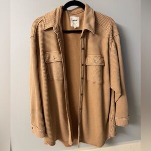 Aerie Lumberjane Waffle Knit Button Up